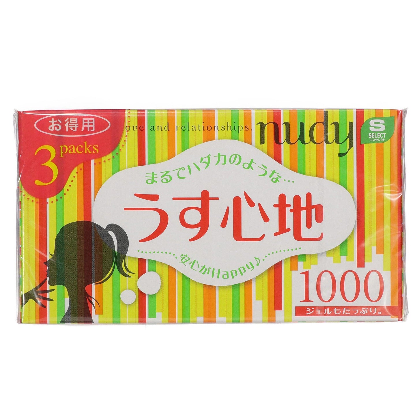 エスセレクト ヌーディー1000゜12個入 3コパック