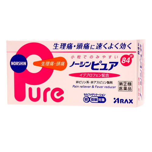 【指定第②類医薬品】(株)アラクス ノーシンピュア(84錠)
