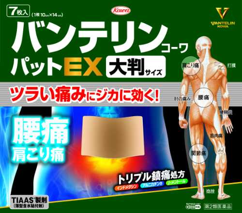 【第2類医薬品】興和新薬株式会社 バンテリンコーワパットEX 大判サイズ(7枚)