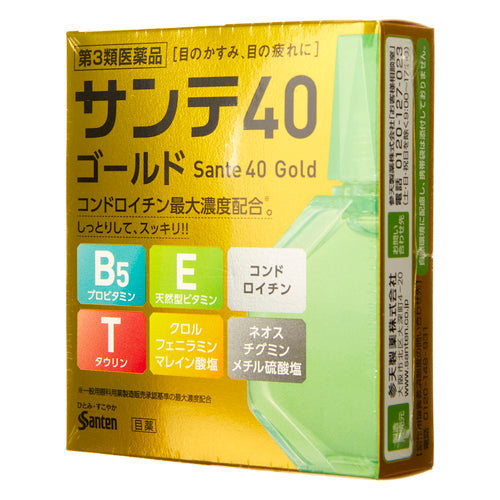 【第３類医薬品】参天製薬（株） サンテ４０ゴールド（１２ｍＬ）