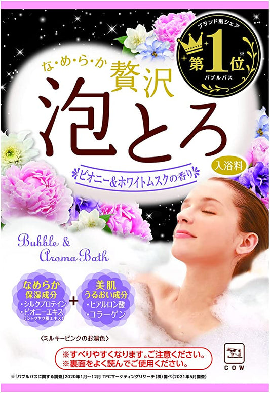 お湯物語 贅沢泡とろ 入浴料 ピオニー&ホワイトムスクの香り 30g
